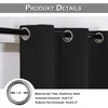 Extra Lange Thermo Verdunkelungsvorhänge Sonnenschutz hohe Produktbild-Vorschau 4