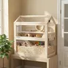 PawHut Hamsterkäfig aus Holz 3 Etagen 76 x 45,5 x 77 cm Produktbild-Vorschau 2