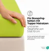 etérea Comfort Jersey Topper Spannbettlaken Apfelgrün Produktbild-Vorschau 3