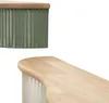 Wandregal Set Frankfurt 2-teilig Kautschukholz Metall Produktbild-Vorschau 8