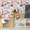 10m VLIES TAPETE Rolle Kinderzimmer Füchse Bären Hasen Produktbild-Vorschau 2