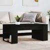vidaXL Table basse noire 102x55x42 cm Bois composite Voir les images du produit 2