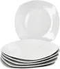 A stack of white plates on a white background. Anteprima dell’immagine prodotto