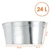 XXL Champagnerschale - Zinkwanne 24 Liter - Produktbild-Vorschau 2