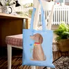Mr. & Mrs. Panda Stoffbeutel Hund Blume - Sky Blue - Produktbild-Vorschau 4