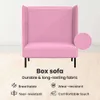 vidaXL Divano con schienale alto 101cm Tessuto rosa Anteprima dell’immagine prodotto 5