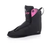 A black inline skate boot liner with pink accents and branding. Voir les images du produit