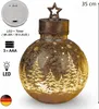 formano LED Deko-Kugel Frosty Gold 35 cm Glaskugel in Produktbild-Vorschau 2