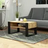 Couchtisch AKORD DOMI Kaffeetisch Eiche Artisan, Schwarz 92 Produktbild-Vorschau 7