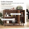 COSTWAY Credenza in legno, cassettiera con 4 scomparti e 2 Anteprima dell’immagine prodotto 5