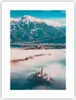 Poster - Poster ohne Rahmen - Winter Berge Wolken - 30x40 Produktbild-Vorschau 1