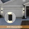 ZMH Led Wandleuchte 2ER Aussen Schwarz Wandlampe Modern Up Produktbild-Vorschau 5