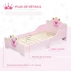 HOMCOM Lit Enfant - lit d'enfant Design Princesse Motif Voir les images du produit 3