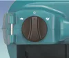 A close-up view of a teal-colored device with a large black dial and symbols of a turtle and a rabbit. Náhled obrázku produktu