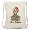 Merry Christmas Turnbeutel Gymsack  Geschenkidee Produktbild-Vorschau 3