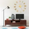 vidaXL 3D-Wanduhr Modernes Design Golden 100 cm XXL Produktbild-Vorschau 2