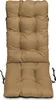 A beige chair cushion is shown from a top-down perspective against a white background. Produktbild-Vorschau