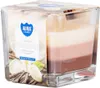 Bispol Duftkerze in dreifarbigem Glas Vanille SNK80-67 Produktbild-Vorschau 5