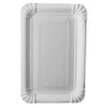 450 Teller, Pappe pure eckig 13 cm x 20 cm weiss Produktbild-Vorschau 1
