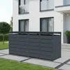 Mülltonnenbox Müllbox Mülltonnenverkleidung 4 Türen Produktbild-Vorschau 3