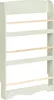 A light green wooden bookshelf with three shelves. Náhled obrázku produktu