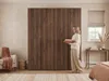 AX LIVING Armoire Omodeo, largeur 200 cm – Finition noyer Voir les images du produit 11