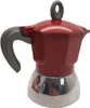 A red and silver moka pot is shown against a white background. Náhled obrázku produktu