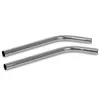 Two silver-colored curved tubes are shown against a white background. Produktbild-Vorschau
