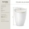 Tabouret coffre de rangement - blanc Voir les images du produit 6