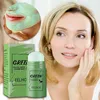 A woman is shown with a skincare product, and a close-up of a face with a green mask is also visible. Náhled obrázku produktu