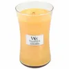 A WoodWick Seaside Mimosa scented candle in a glass jar. Náhled obrázku produktu