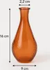 Glasvase mit Blumenmuster – Bunte Dekovase aus Glas in 8 Produktbild-Vorschau 2