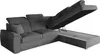 Ecksofa Schlafsofa Sofa FREJA Stoff Brooklyn Betongrau Produktbild-Vorschau 4