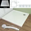 MIQU Duschkabine Eckeinstieg 80x80x185 cm Doppel Schiebetür Produktbild-Vorschau 7