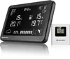 A digital weather station with a separate outdoor sensor, displayed on a white background. Produktbild-Vorschau