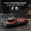 Emerio Elektrische Kookplaat – 2 Kookzones – 2500 W – Productafbeelding-voorbeeld 2