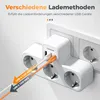 TESSAN Mehrfachstecker 3 Fach Steckdosenadapter mit 2 USB A Produktbild-Vorschau 3