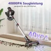 40000Pa Akku Staubsauger,520W/2200aMh/50 Min Staubsauger Produktbild-Vorschau 2