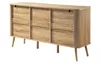 CALICOSY -  Sideboard mit 3 Türen in Eichenoptik und Produktbild-Vorschau 7