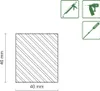 FN Neuhofer Flachleiste 100 cm 46 x 40 mm Fichte/Kiefer Produktbild-Vorschau 3