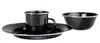 SURVIVAL Essgeschirr Emaille schwarz 12-tlg/4Pers. Produktbild-Vorschau 2