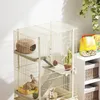 PawHut Kleintierkäfig Nagerkäfig Frettchenkäfig mit 3 Rampe Produktbild-Vorschau 8