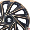 Sparco Radkappen 15 Zoll Varese Gold Schwarz 4tlg Produktbild-Vorschau 7
