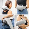 Collage of a woman using a neck and back massager in different positions. Produktbild-Vorschau