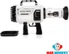 A white and black bubble gun with a small tray next to it, on a white background. Anteprima dell’immagine prodotto