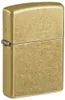 Feuerzeuge Zippo 48267 Regular Street Brass Mann Gold Produktbild-Vorschau 1