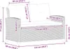vidaXL 2-miestna záhradná pohovka s vankúšmi čierna 124 cm Náhľad obrázku produktu 6