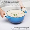 FCH Gusseisen Topf 26cm - 6QT-5.5L Emaille Bräter mit Produktbild-Vorschau 7