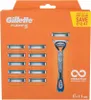 Gillette Fusion Uomo Rasoio Blu Grigio Anteprima dell’immagine prodotto 4