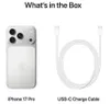 A product image showing an iPhone and a charging cable, with text indicating what is included in the box. Produktbild-Vorschau